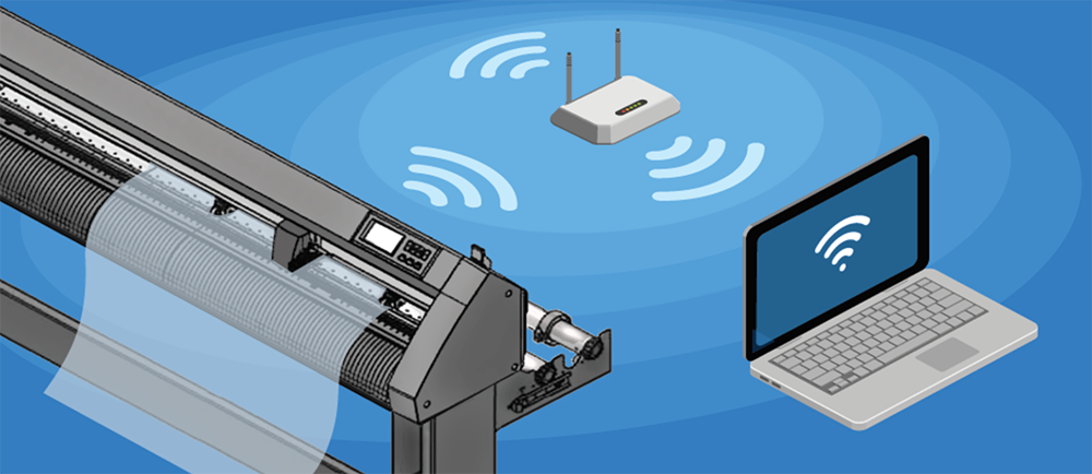 Graphtec CE8000 Wireless Diagram