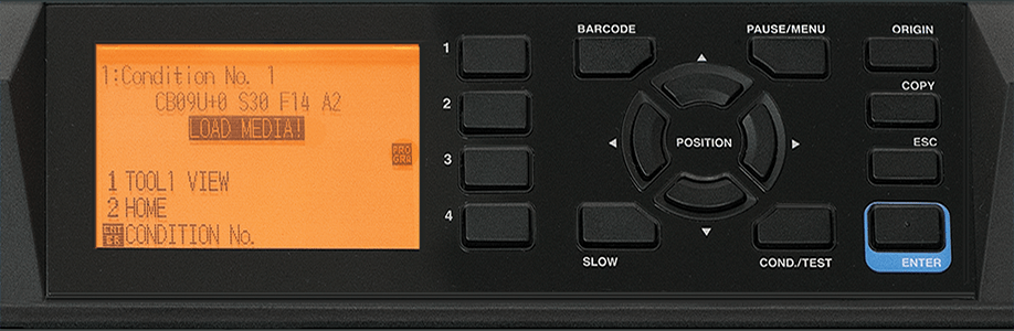 Graphtec FCX2000 Control Panel